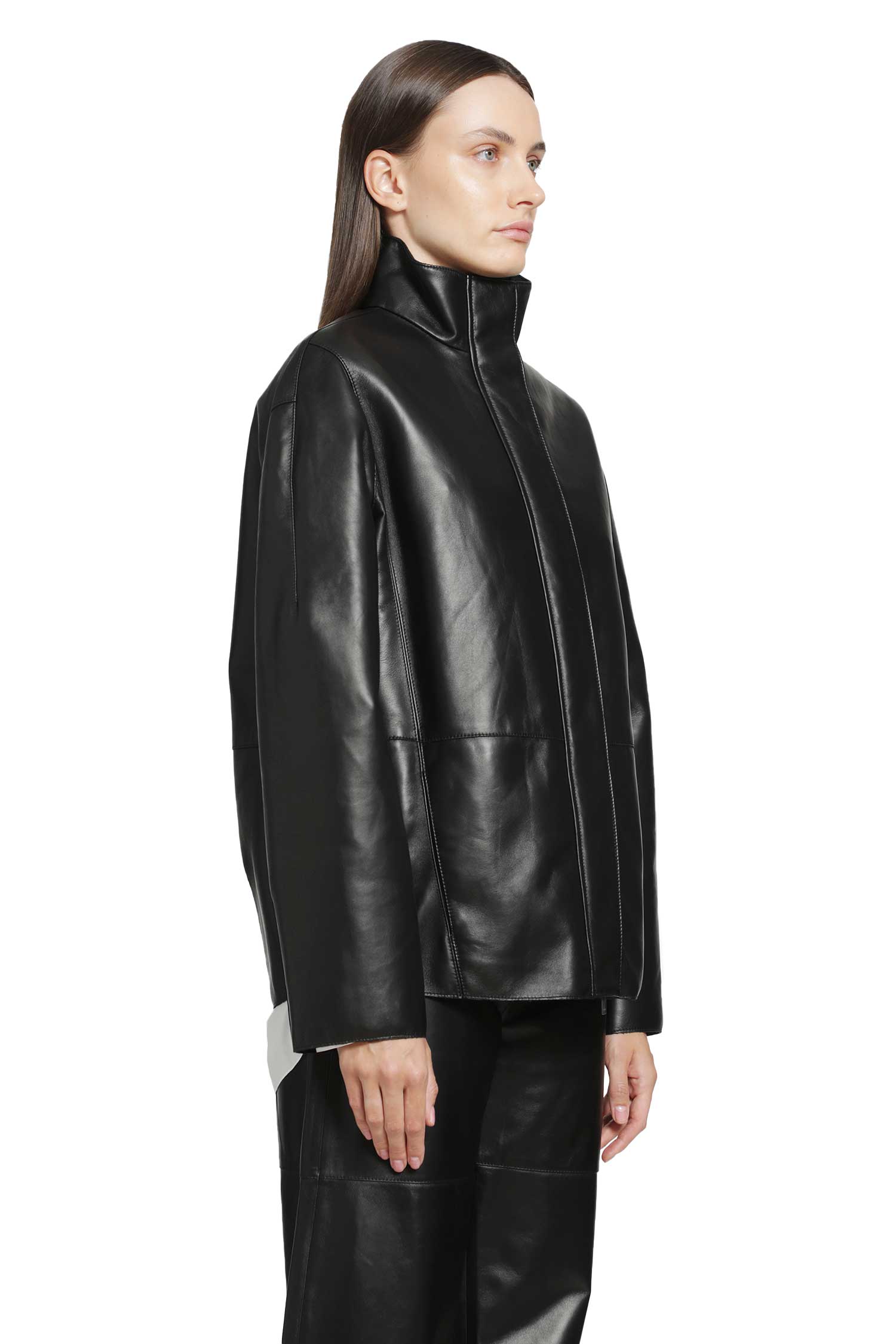 RETORI Cocoon Leather Jacket woman