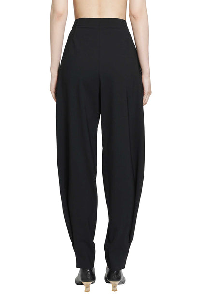 Stretch Wool Barrel Pants