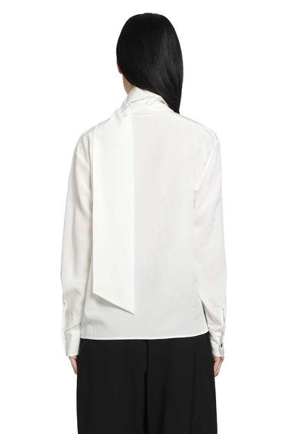 Crepe De Chine Scarf Detail Blouse