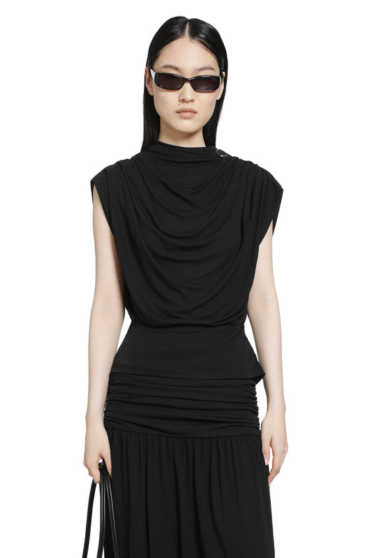 Draped Viscose Jersey Top