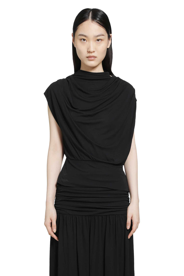 
              RETORI Draped Viscose Jersey Top woman
            