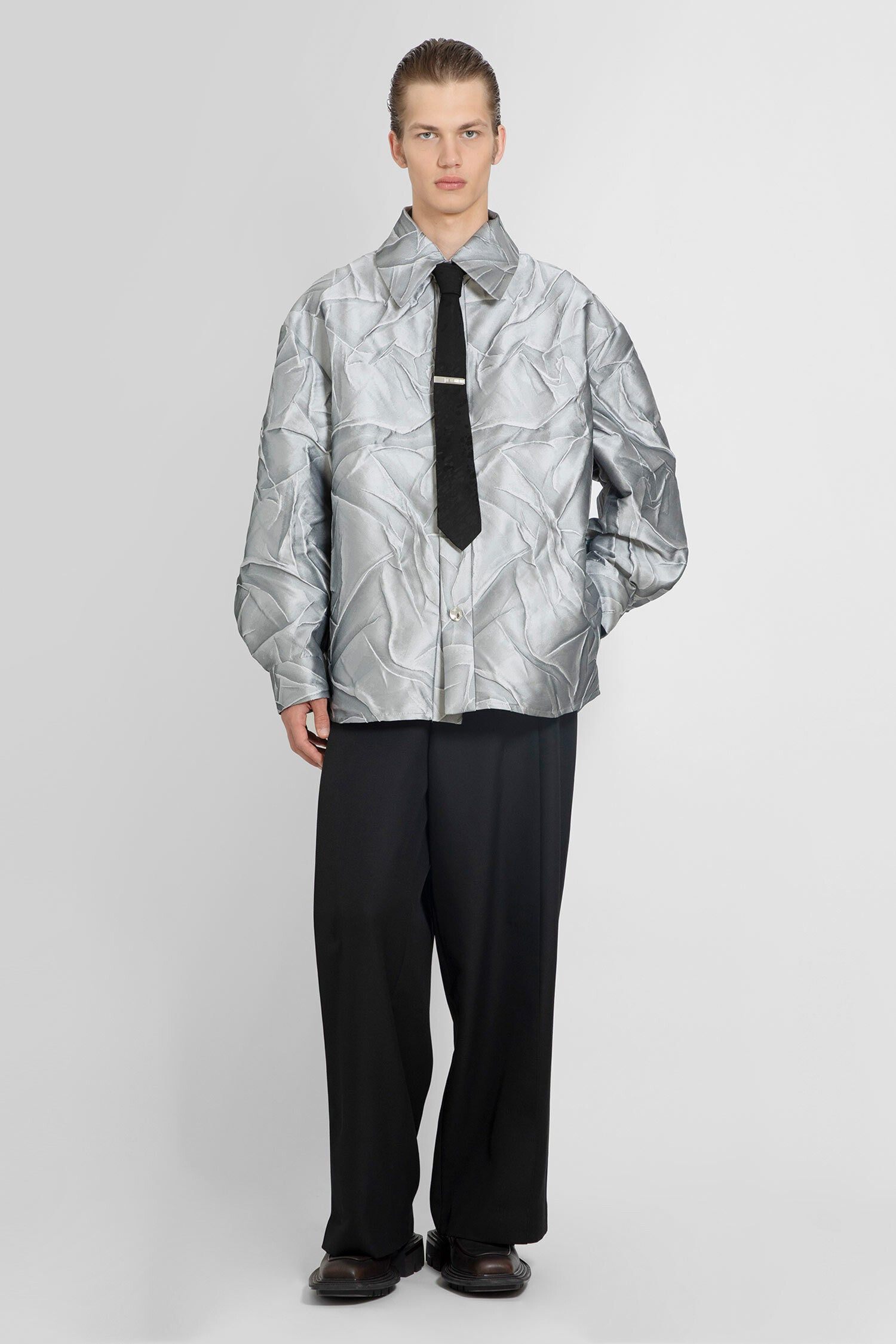 LOUIS GABRIEL NOUCHI MAN SILVER SHIRTS