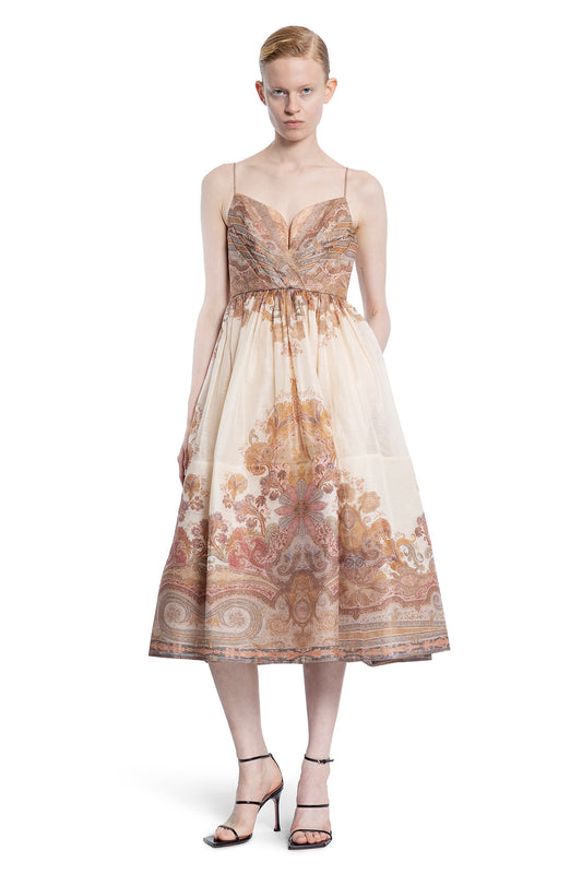 ZIMMERMANN WOMAN BEIGE DRESSES