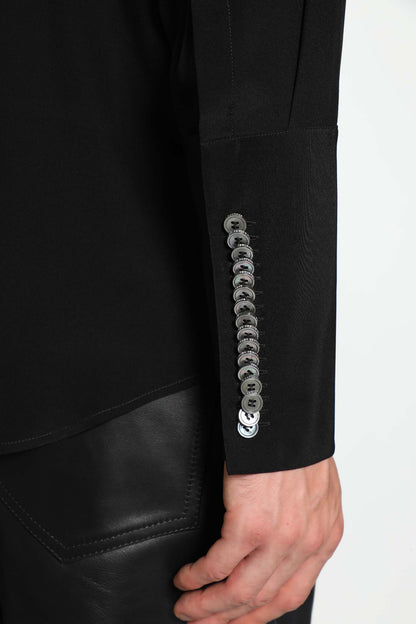Kissing Button Cuff Soirée Shirt