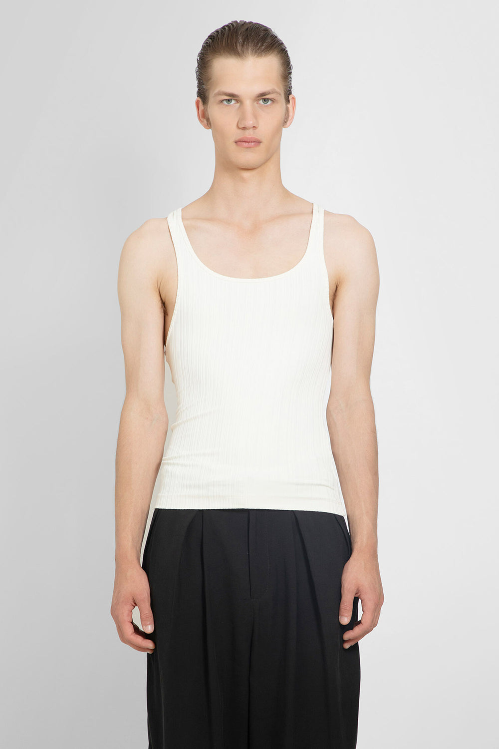 LOUIS GABRIEL NOUCHI MAN OFF-WHITE T-SHIRTS & TANK TOPS