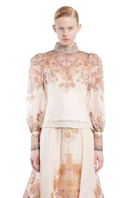 ZIMMERMANN WOMAN BEIGE TOPS