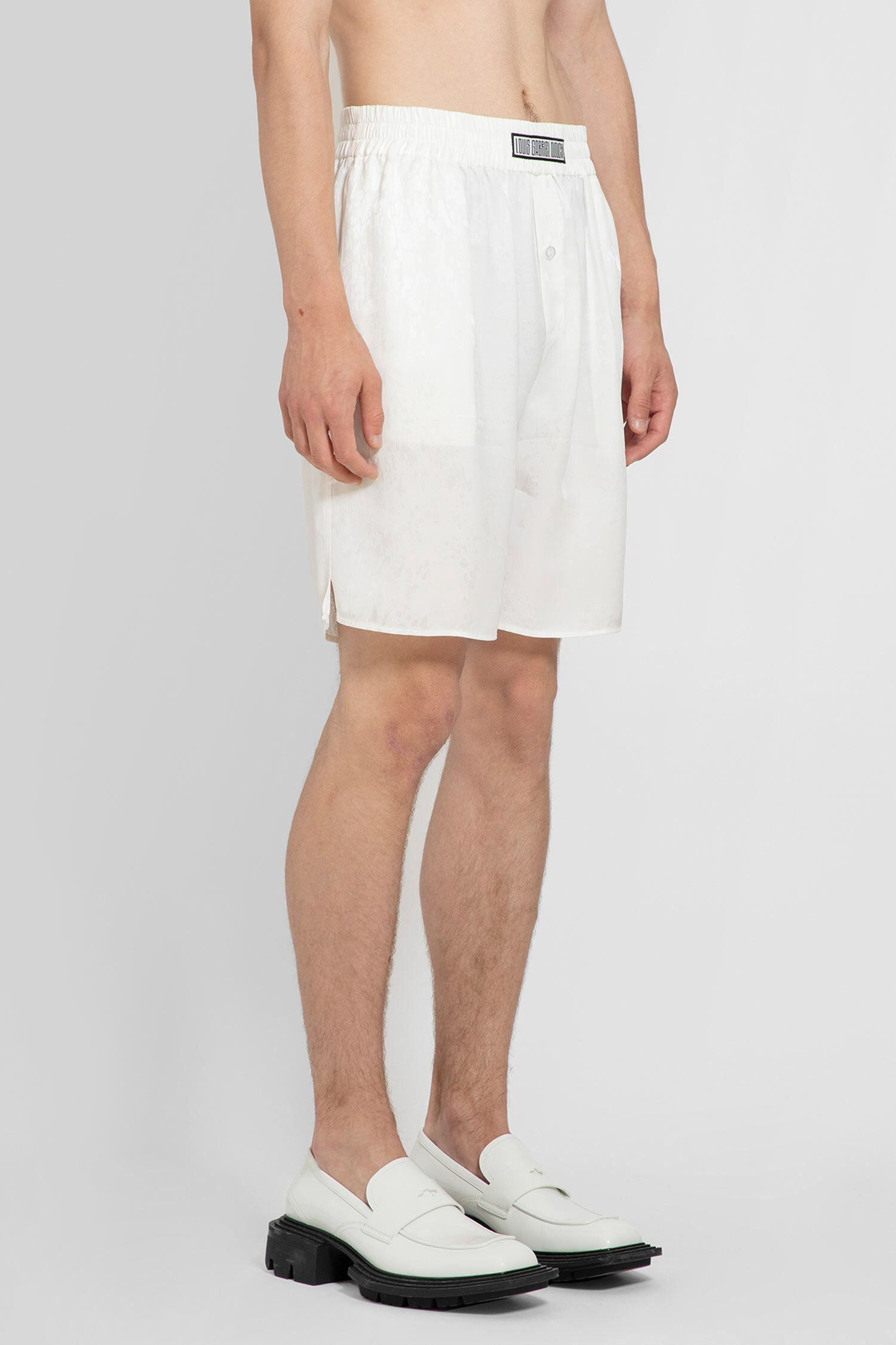 LOUIS GABRIEL NOUCHI MAN WHITE SHORTS & SKIRTS