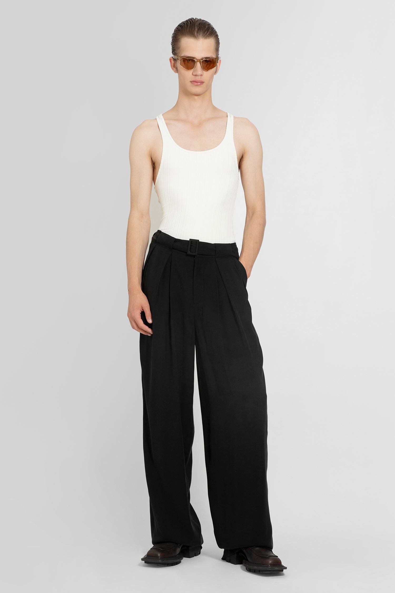 LOUIS GABRIEL NOUCHI MAN BLACK TROUSERS