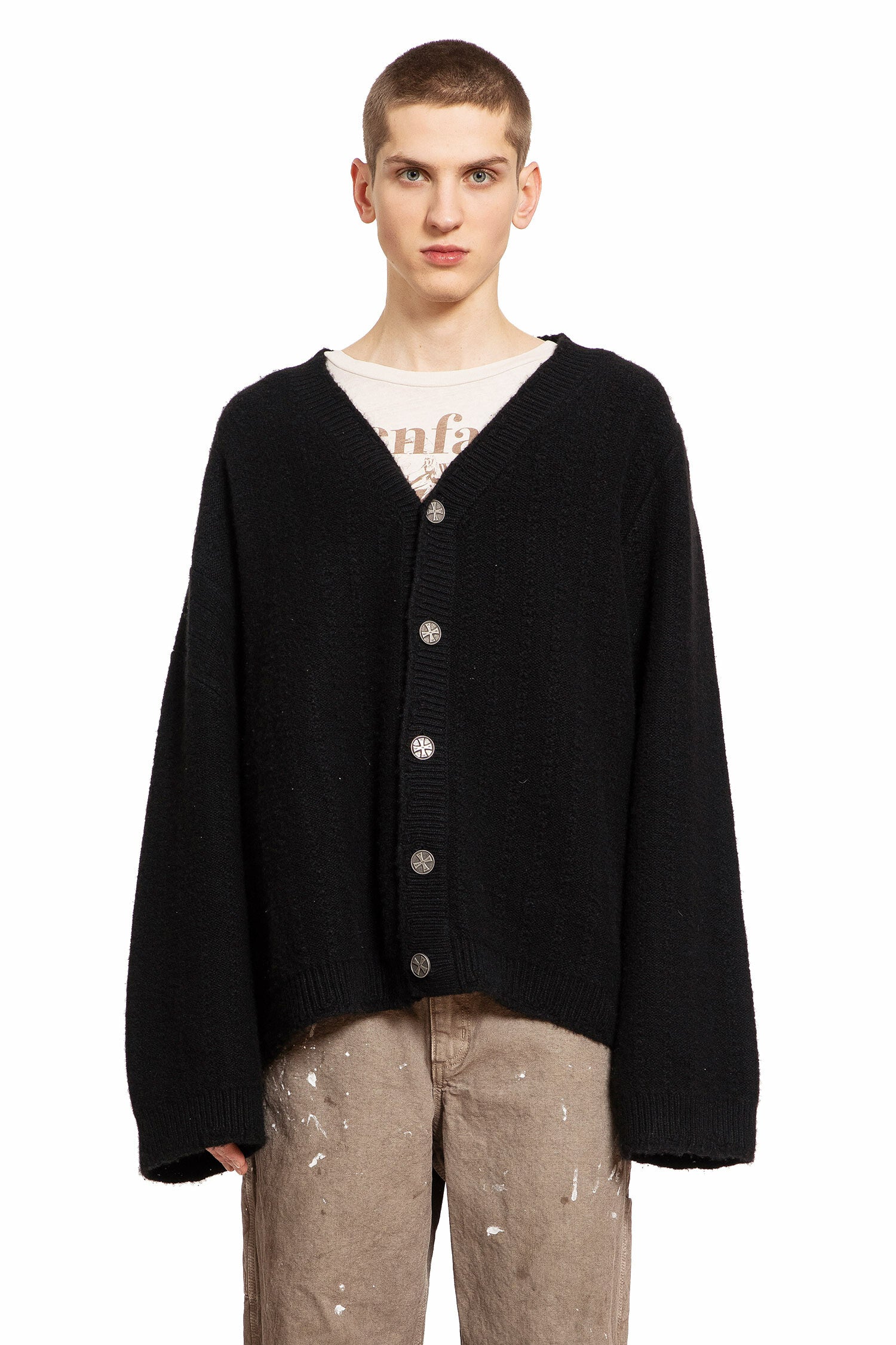 ENFANTS RICHES DÉPRIMÉS MAN BLACK KNITWEAR