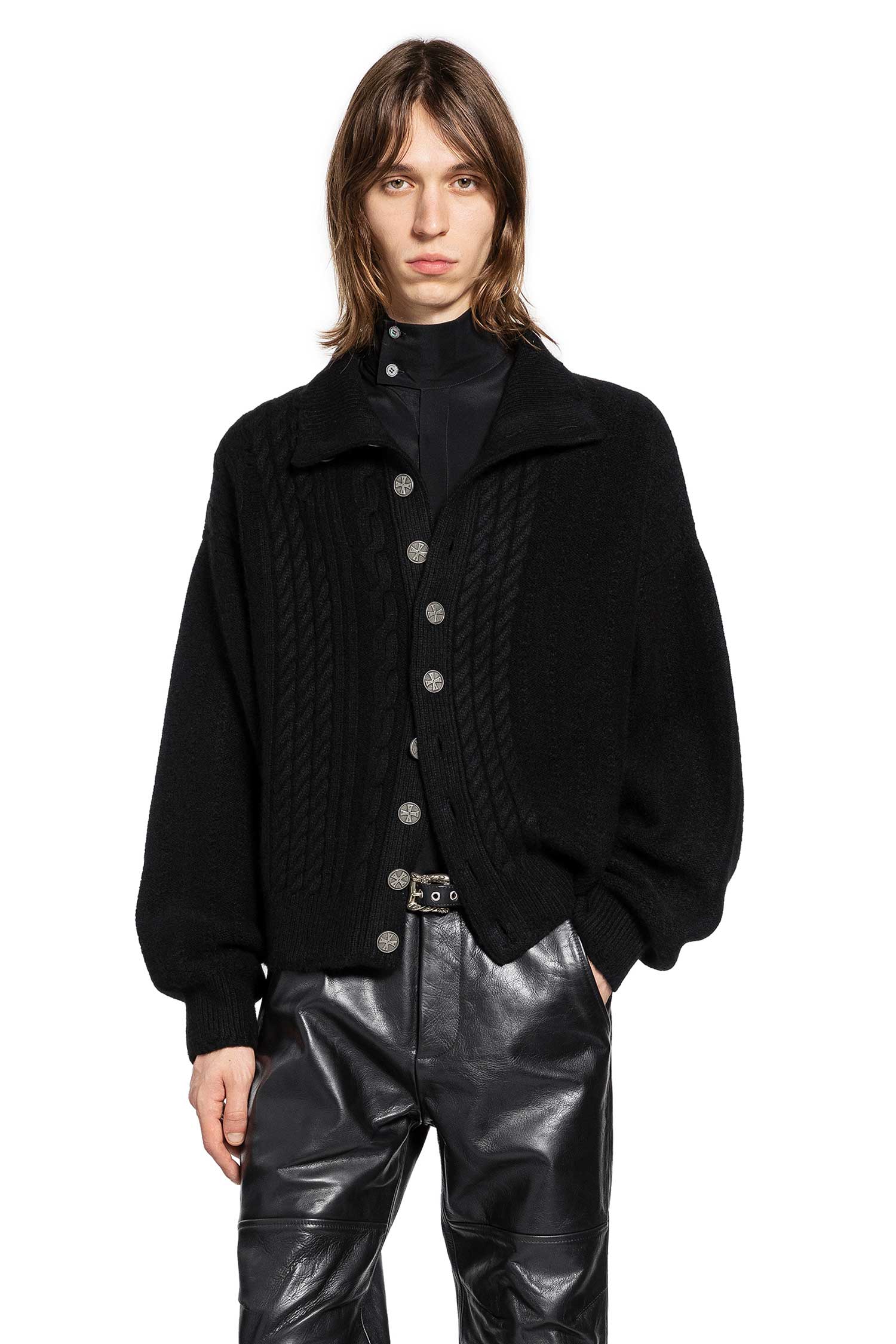 Button-Down Turtleneck