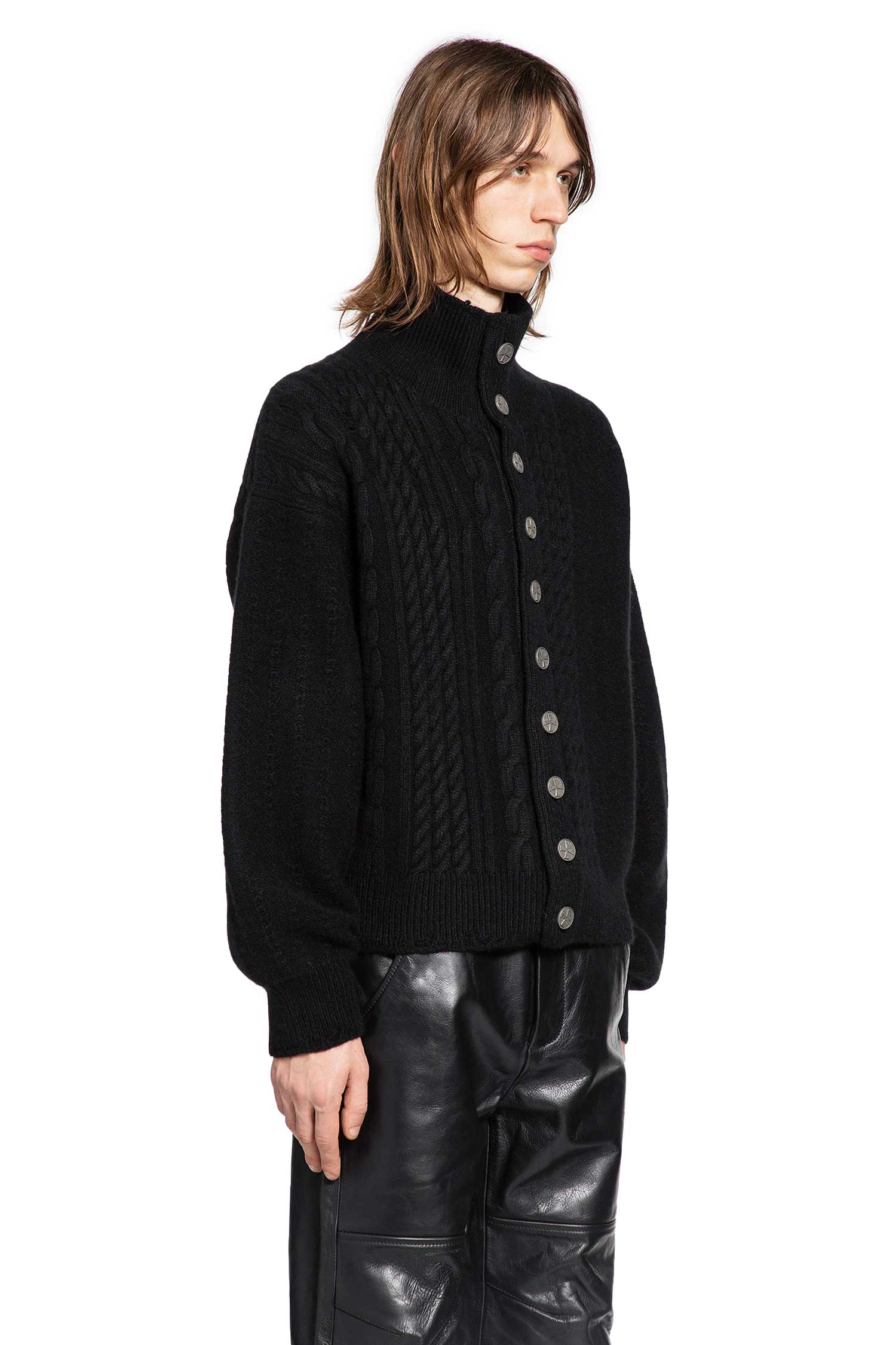 Button-Down Turtleneck