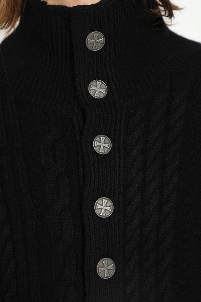 Button-Down Turtleneck