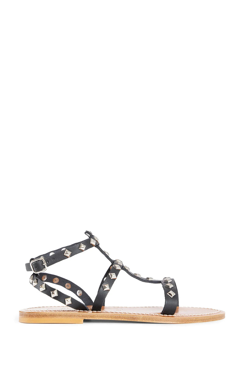 K.JACQUES WOMAN BLACK SANDALS & SLIDES - Antonioli.eu