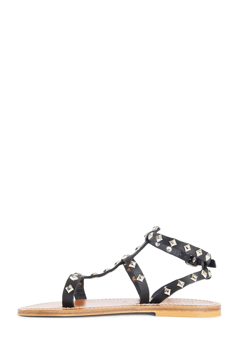 K.JACQUES WOMAN BLACK SANDALS & SLIDES - Antonioli.eu