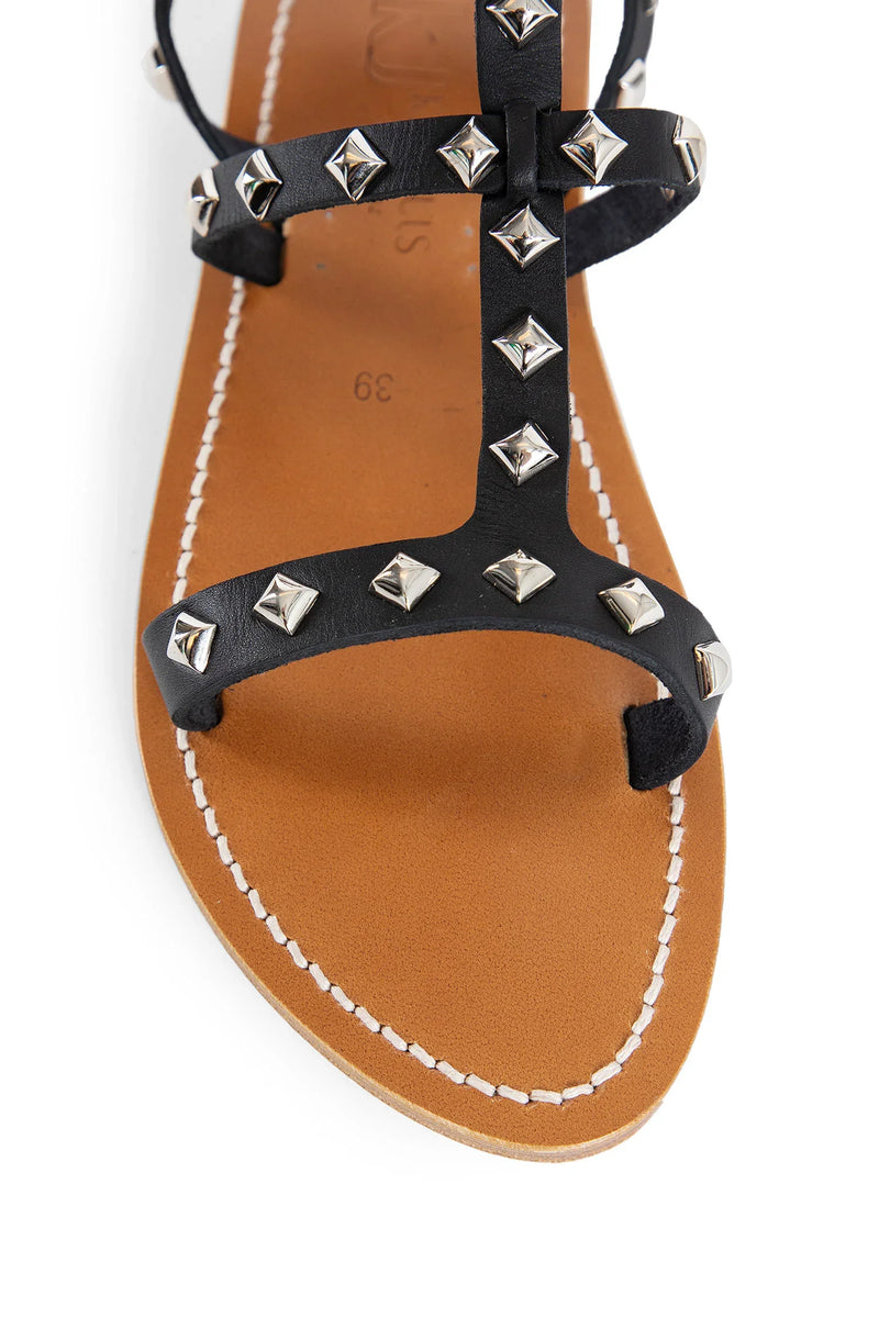 K.JACQUES WOMAN BLACK SANDALS & SLIDES - Antonioli.eu