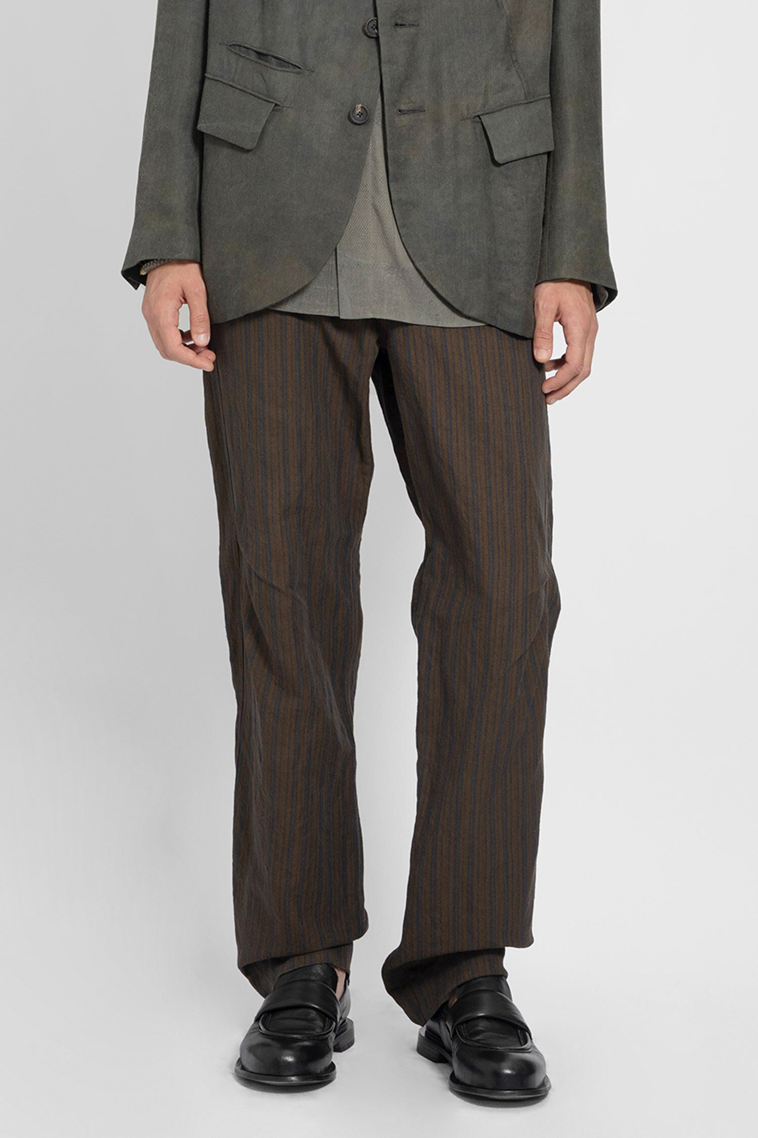 ZIGGY CHEN MAN BROWN TROUSERS