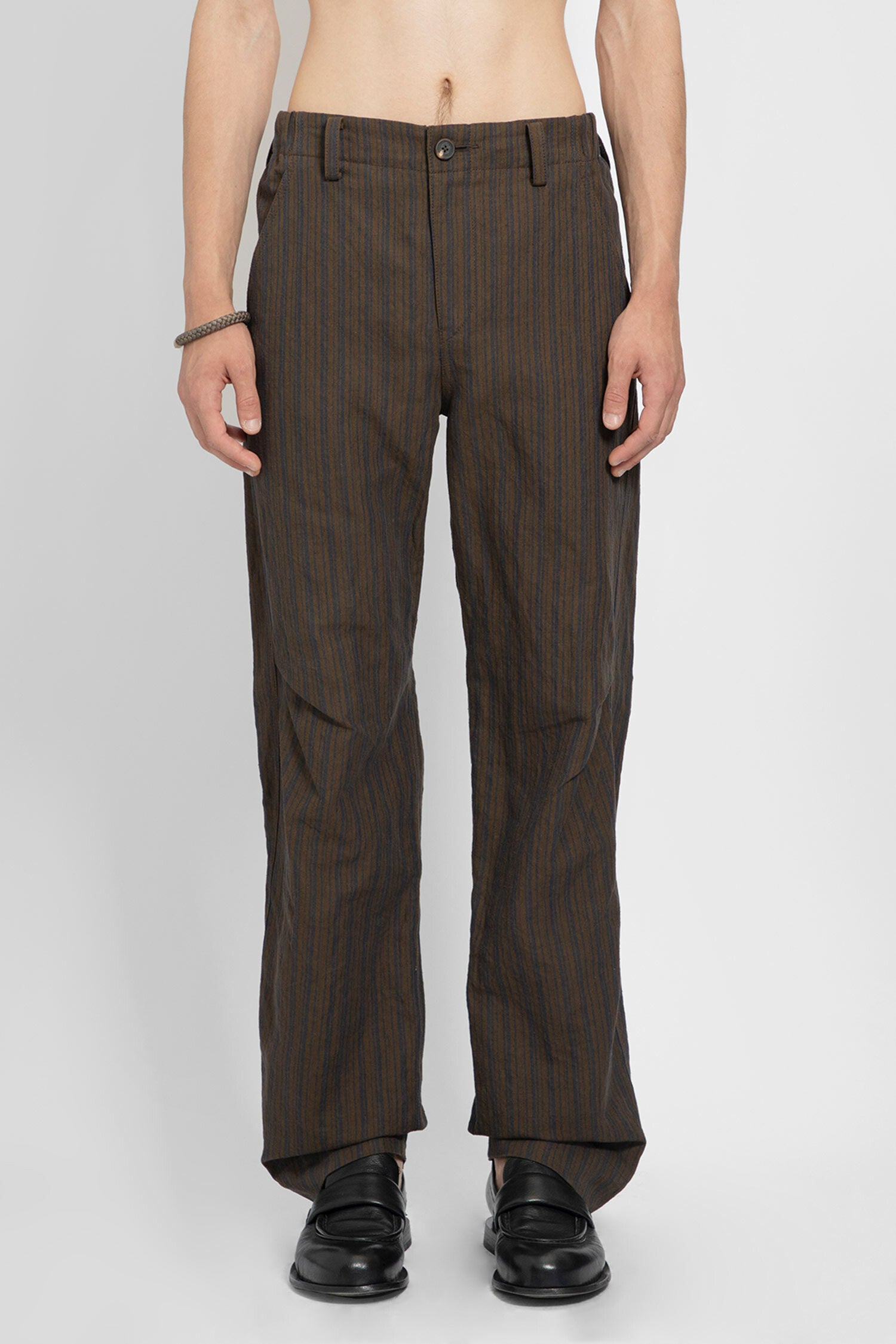 ZIGGY CHEN MAN BROWN TROUSERS