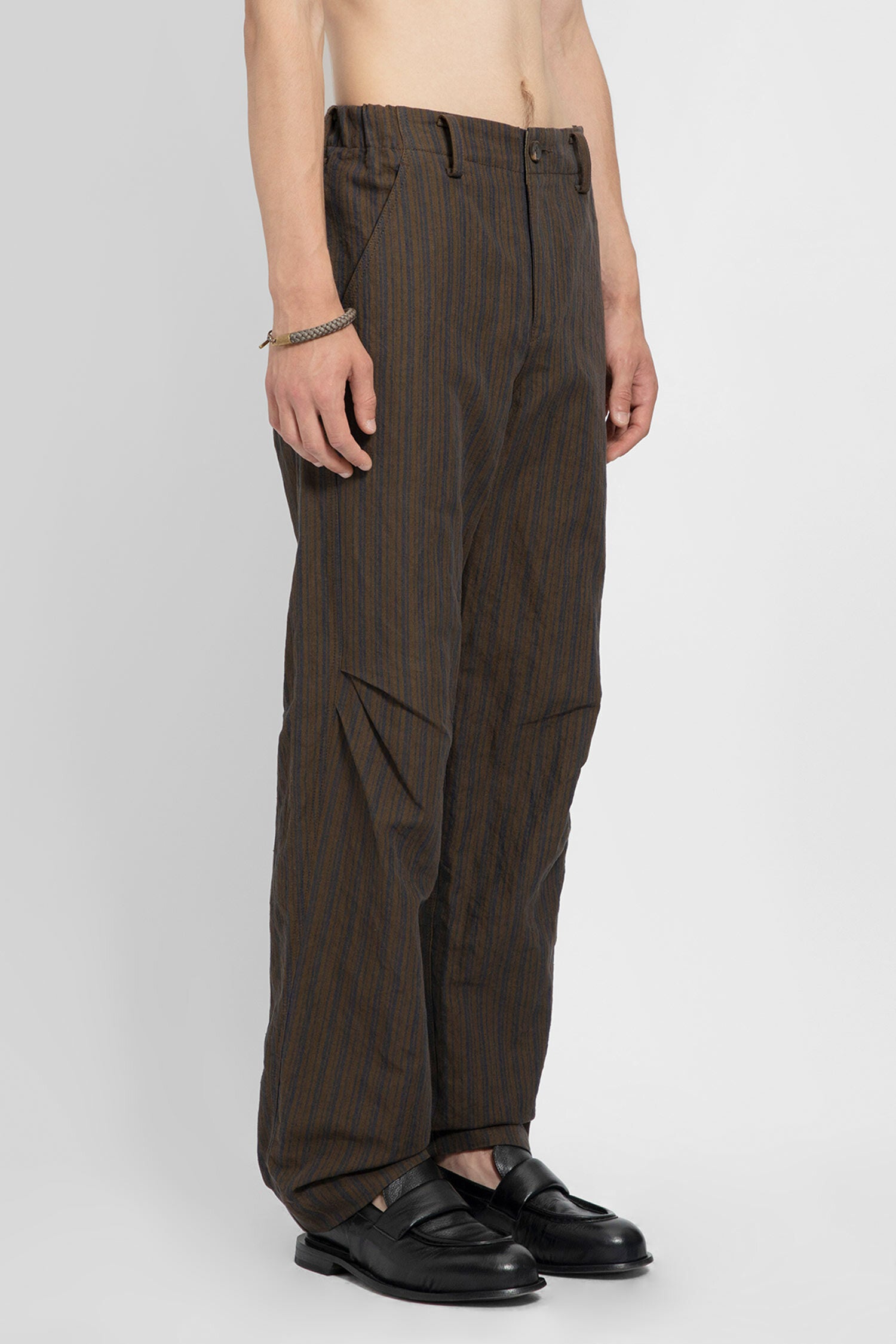 ZIGGY CHEN MAN BROWN TROUSERS