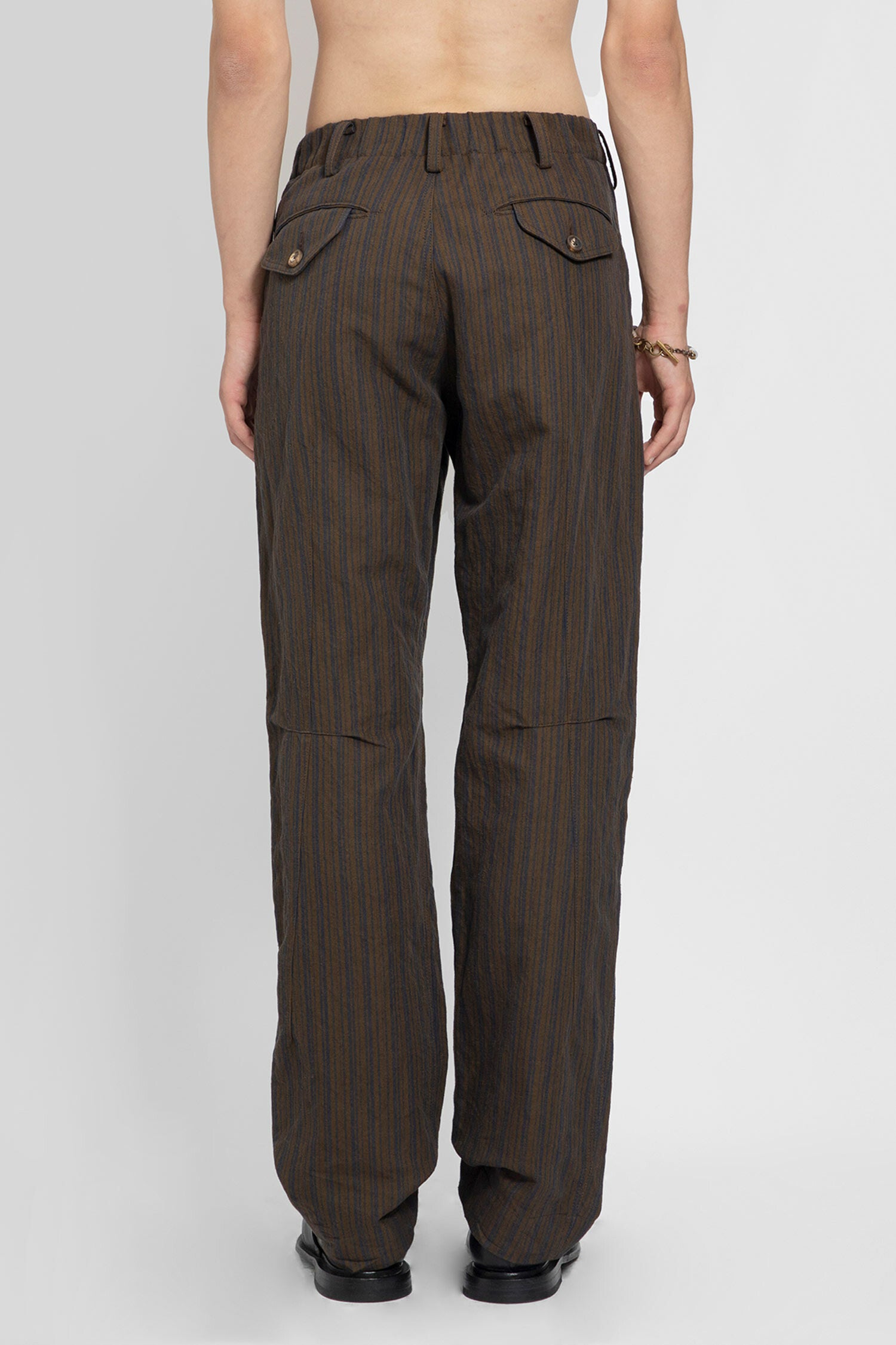 ZIGGY CHEN MAN BROWN TROUSERS