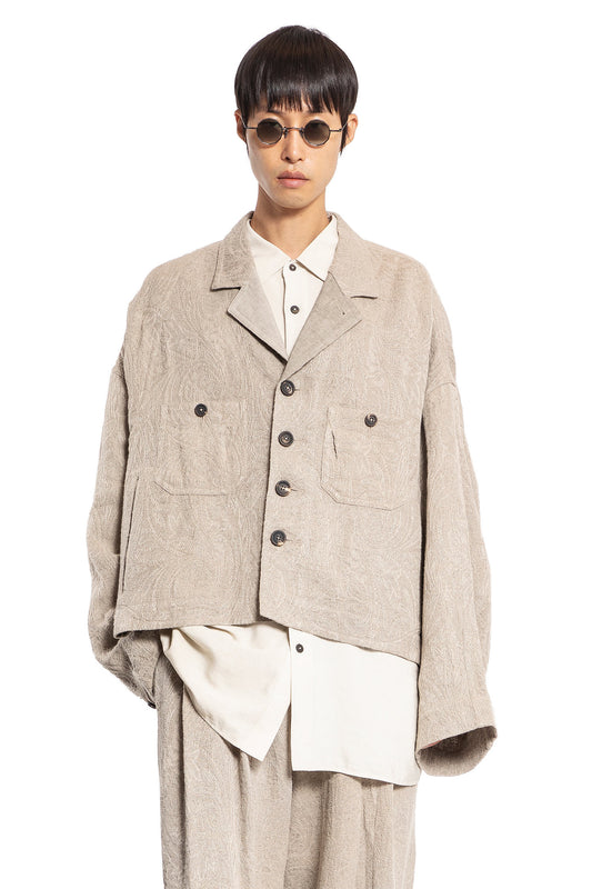 ZIGGY CHEN MAN BEIGE JACKETS