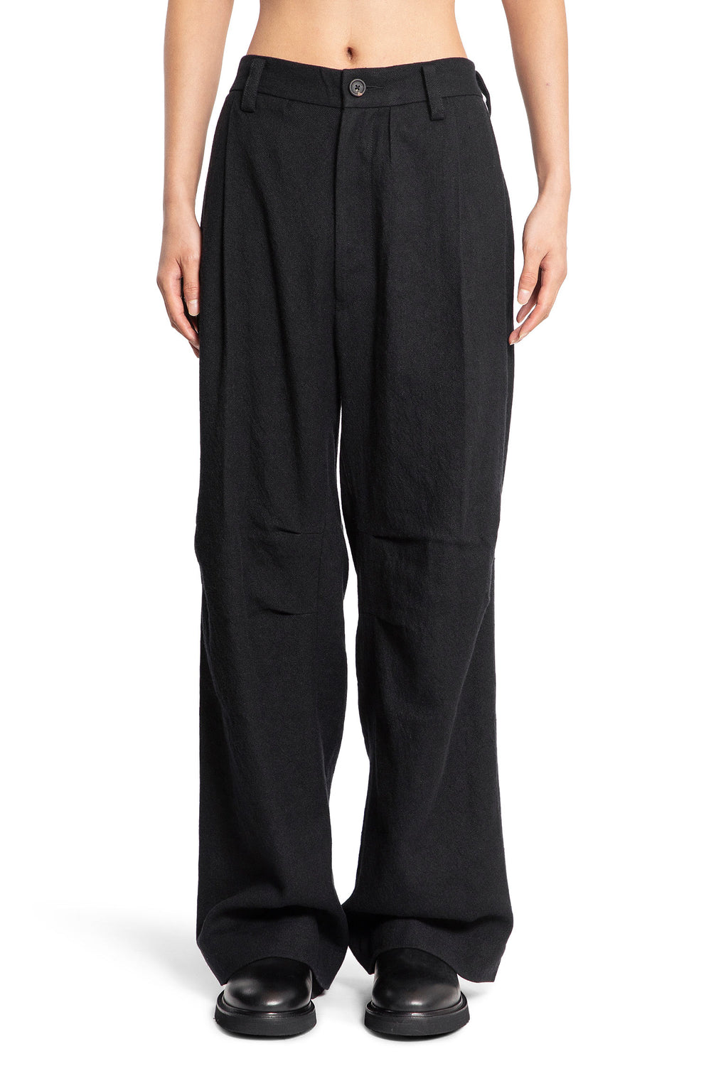 ZIGGY CHEN MAN BLACK TROUSERS