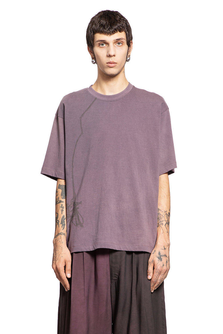 ZIGGY CHEN MAN PURPLE T-SHIRTS & TANK TOPS