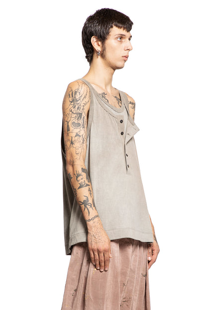 ZIGGY CHEN MAN GREY T-SHIRTS & TANK TOPS