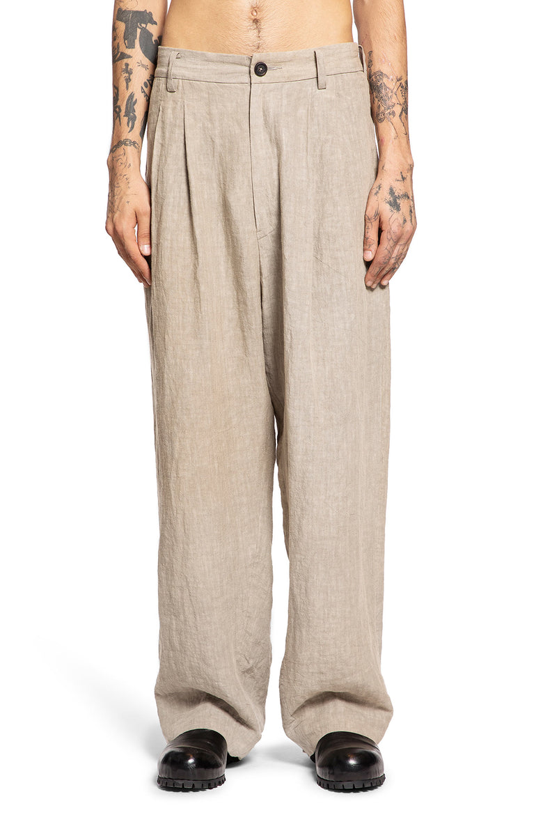 ZIGGY CHEN MAN BEIGE TROUSERS