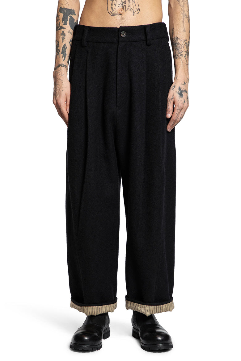 Pleated Drop Crotch Trousers