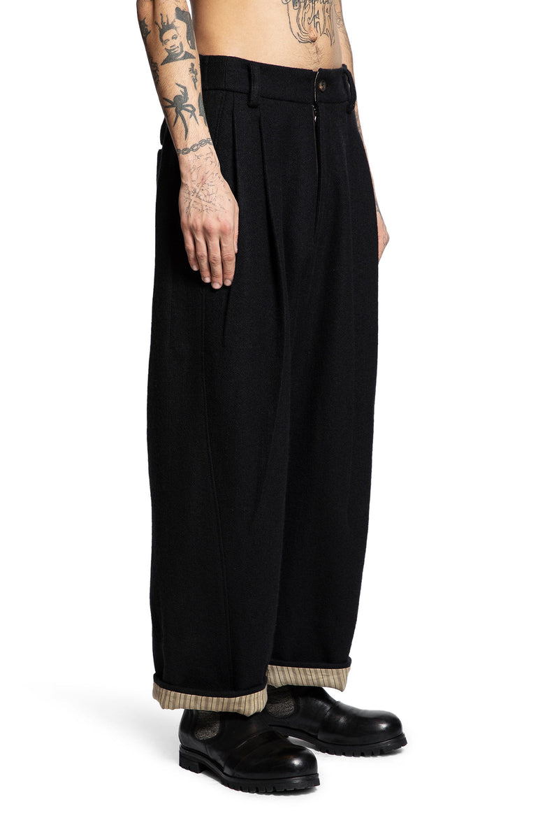 Pleated Drop Crotch Trousers