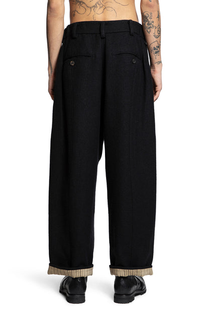 Pleated Drop Crotch Trousers