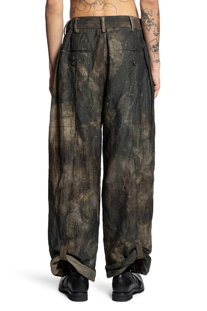 Digital Print Trousers with Pull Tab