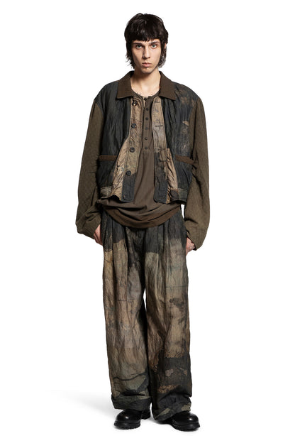 Digital Print Trousers with Pull Tab