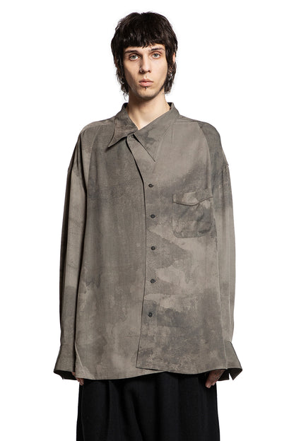 Reversed Digital Print Oversize Shirt