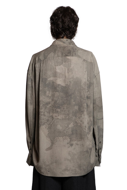 Reversed Digital Print Oversize Shirt
