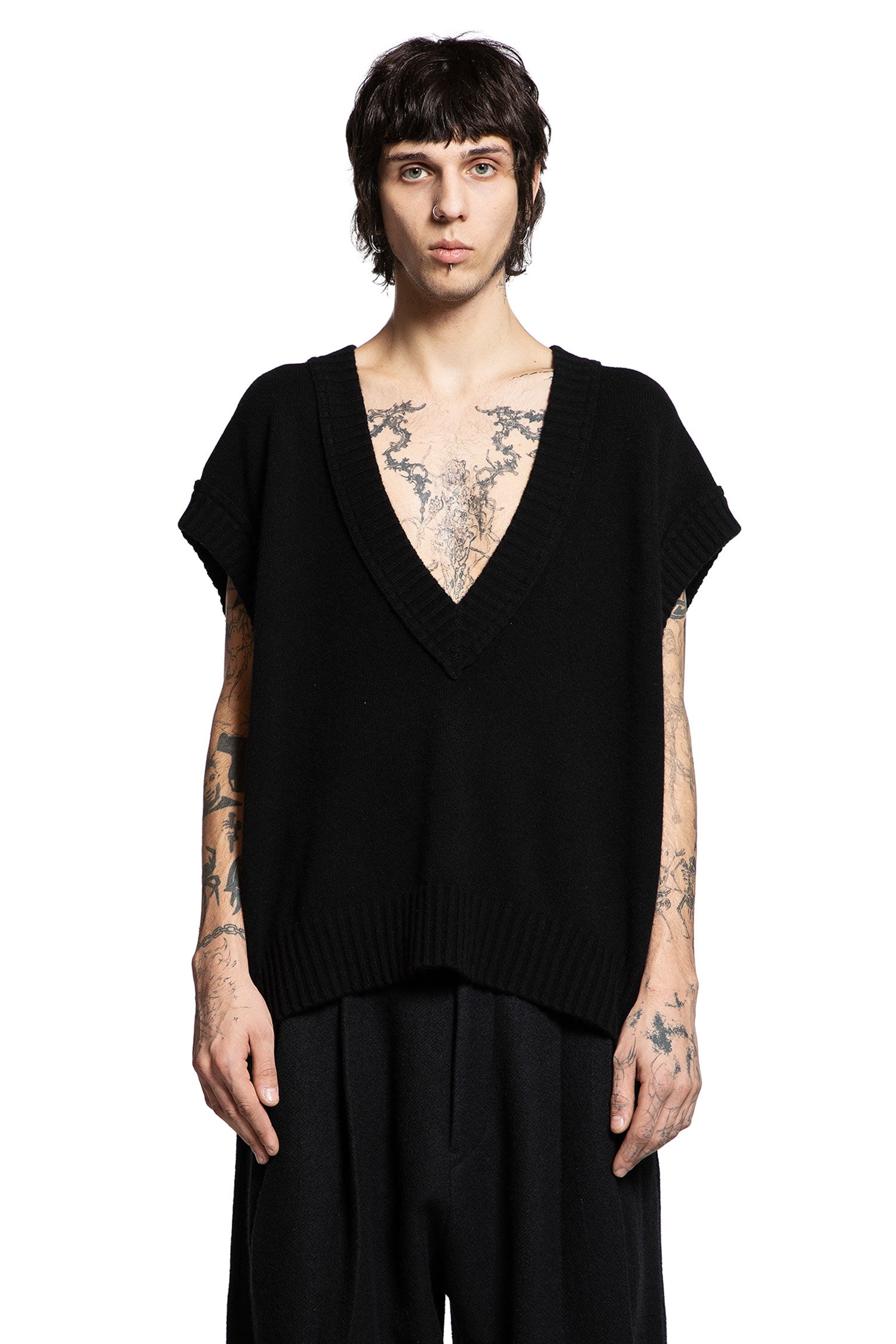Sleeveless V-Neck Sweater
