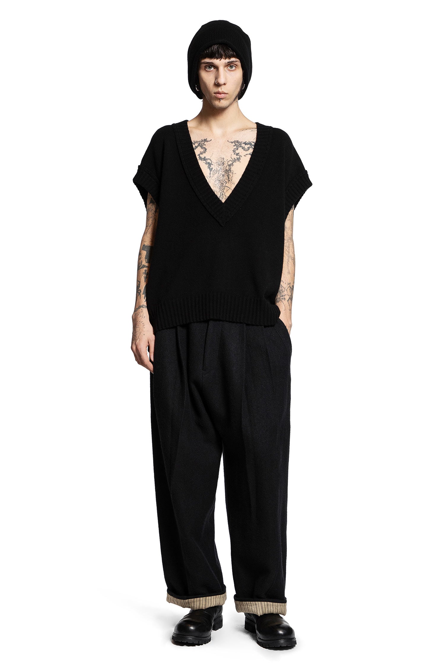 Sleeveless V-Neck Sweater