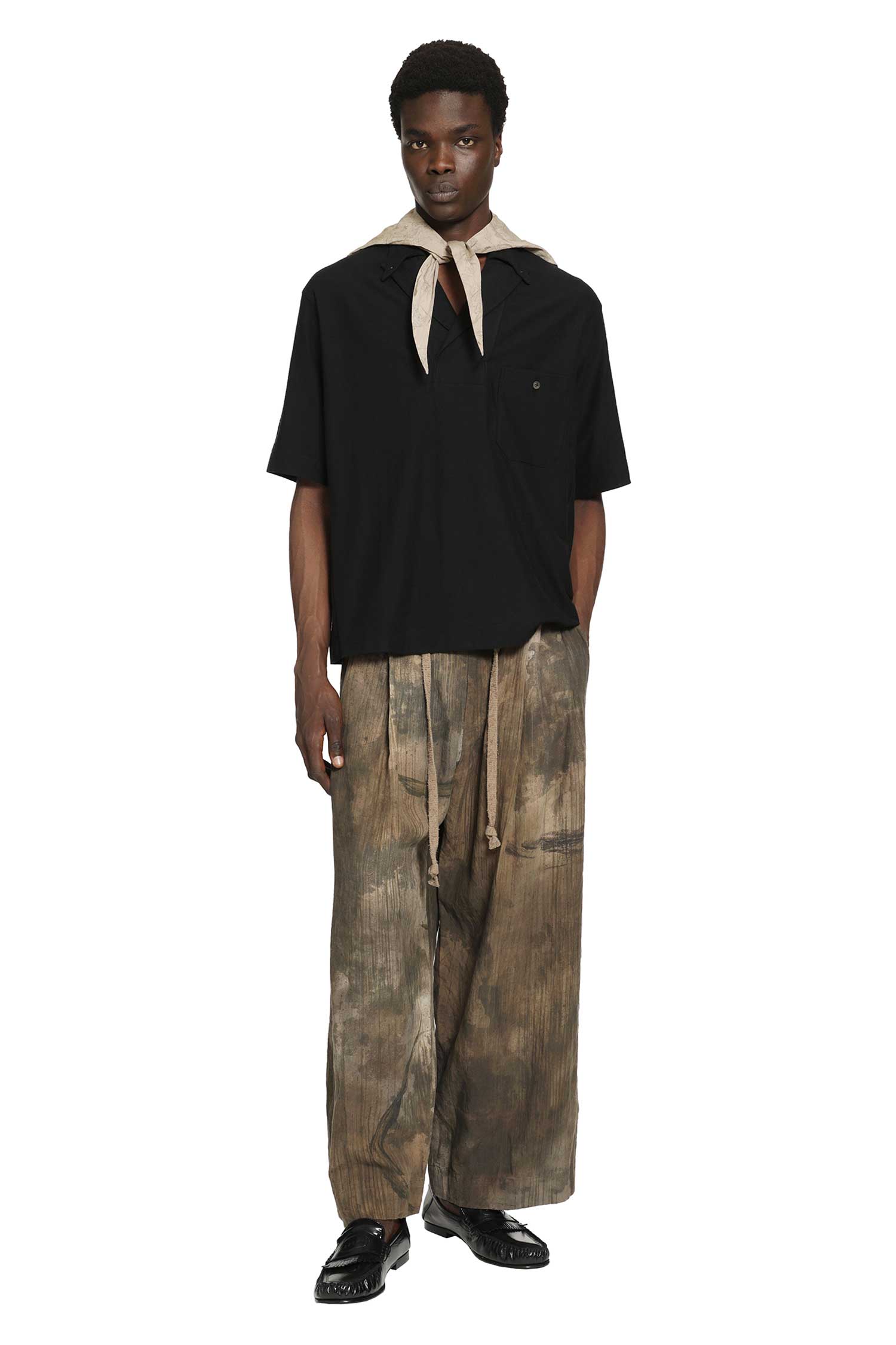 Lapel Collar Pocket Polo Shirt