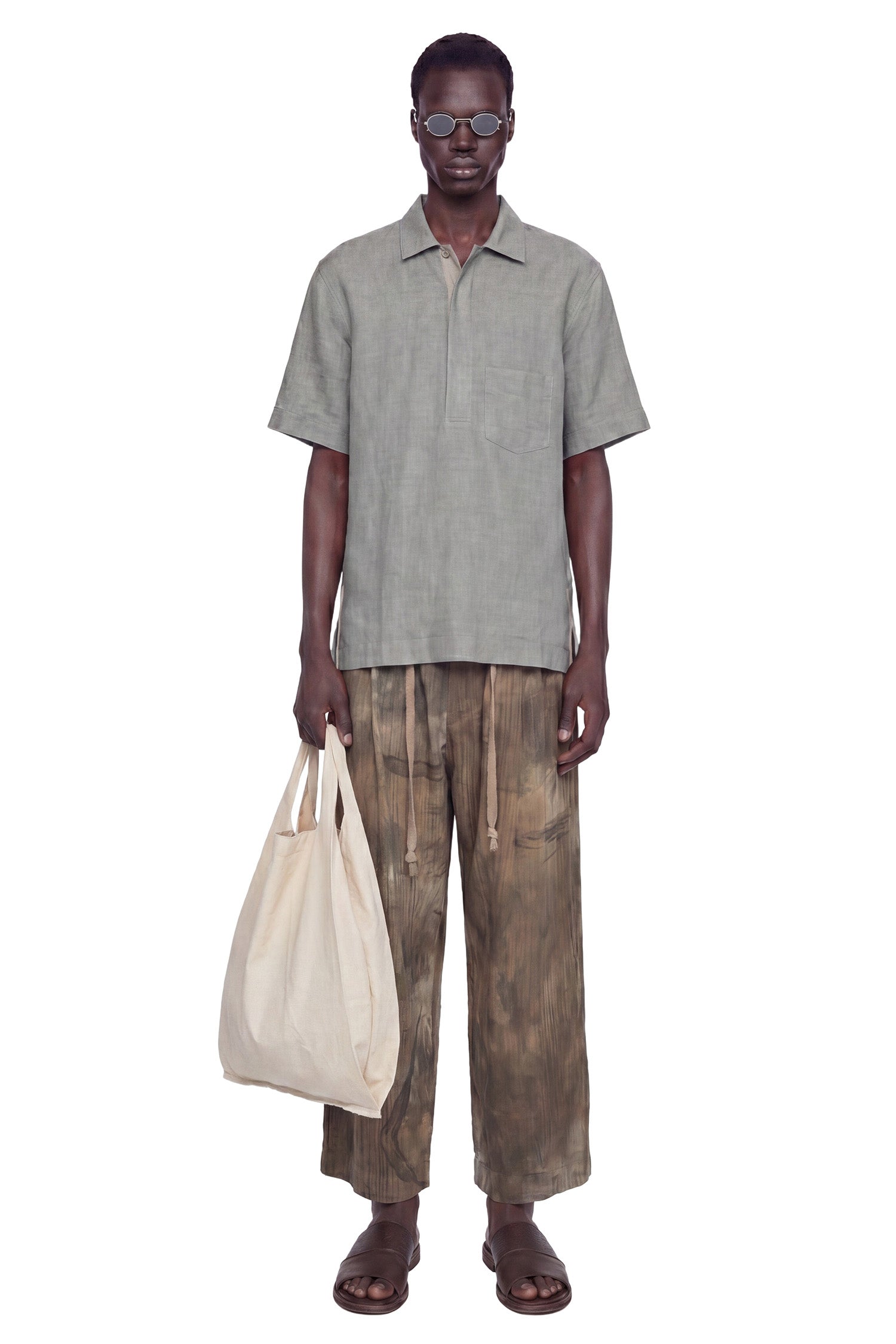 ZIGGY CHEN Spread Collar T-Shirt man