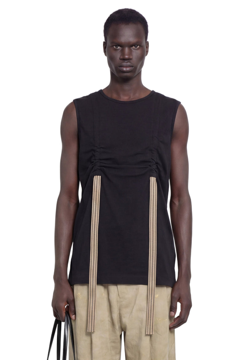 ZIGGY CHEN Ribbon Strap Sleeveless Top man