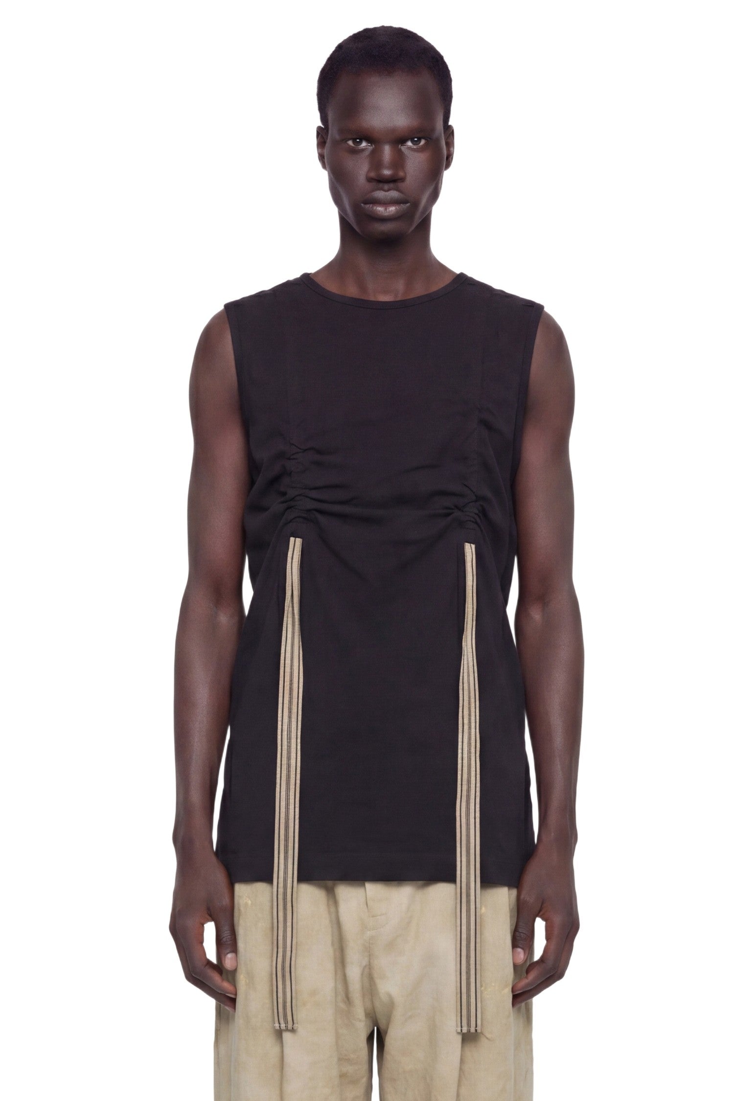 Ribbon Strap Sleeveless Top