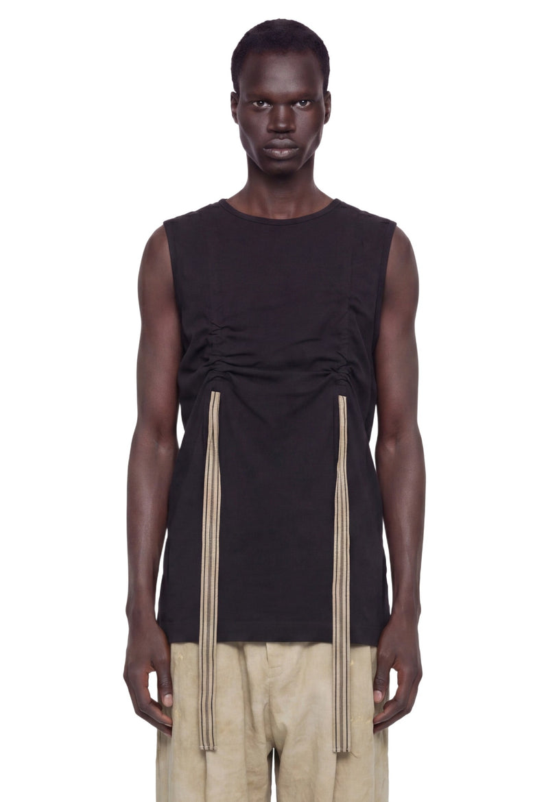 
              ZIGGY CHEN Ribbon Strap Sleeveless Top man
            