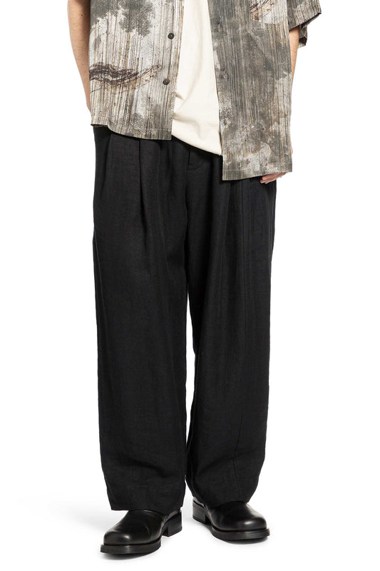 Drop-Crotched Wide Leg Trousers