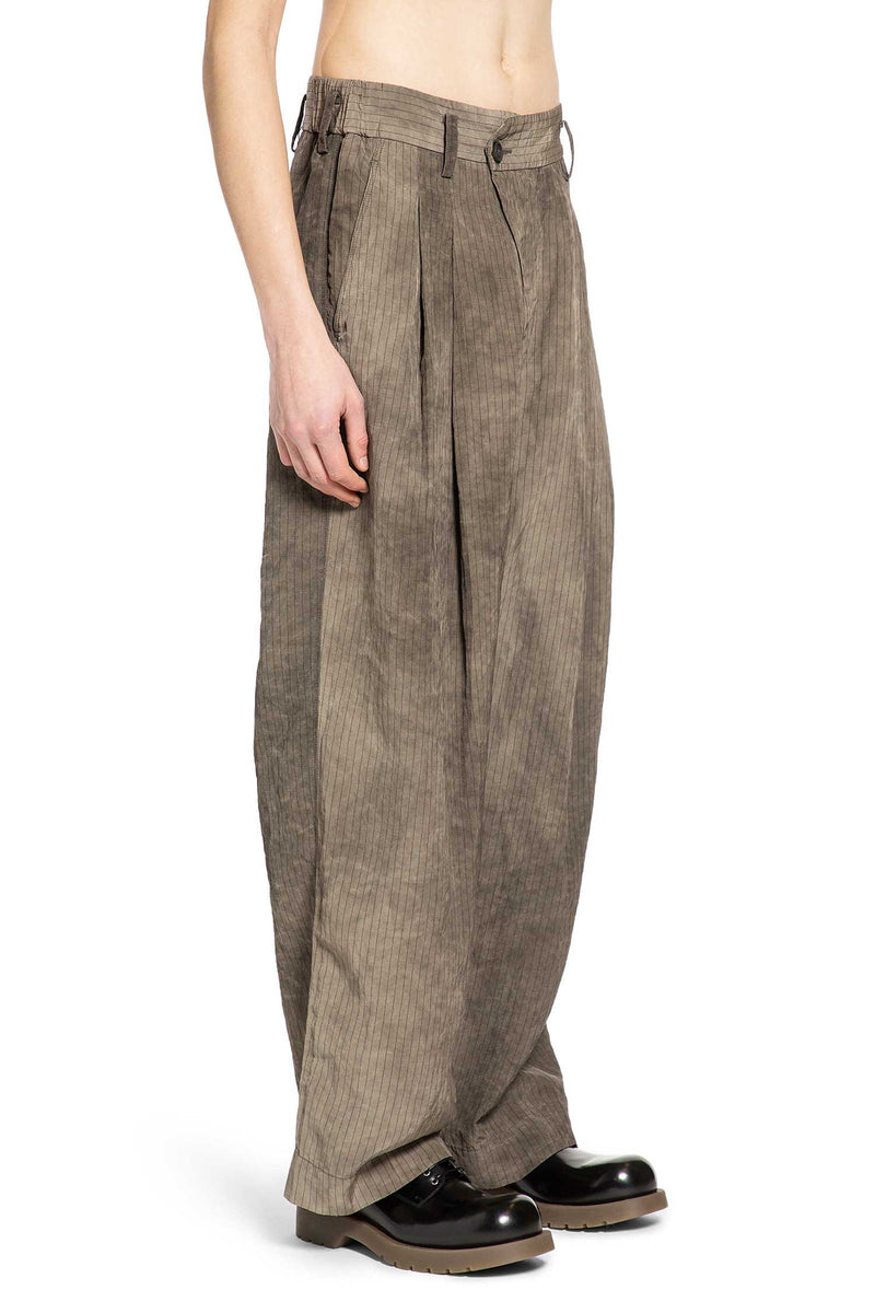 Drop Crotch Pleated Trousers
