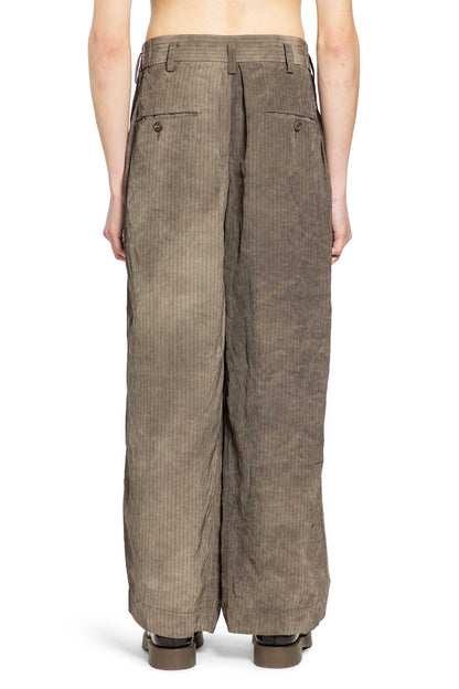 Drop Crotch Pleated Trousers