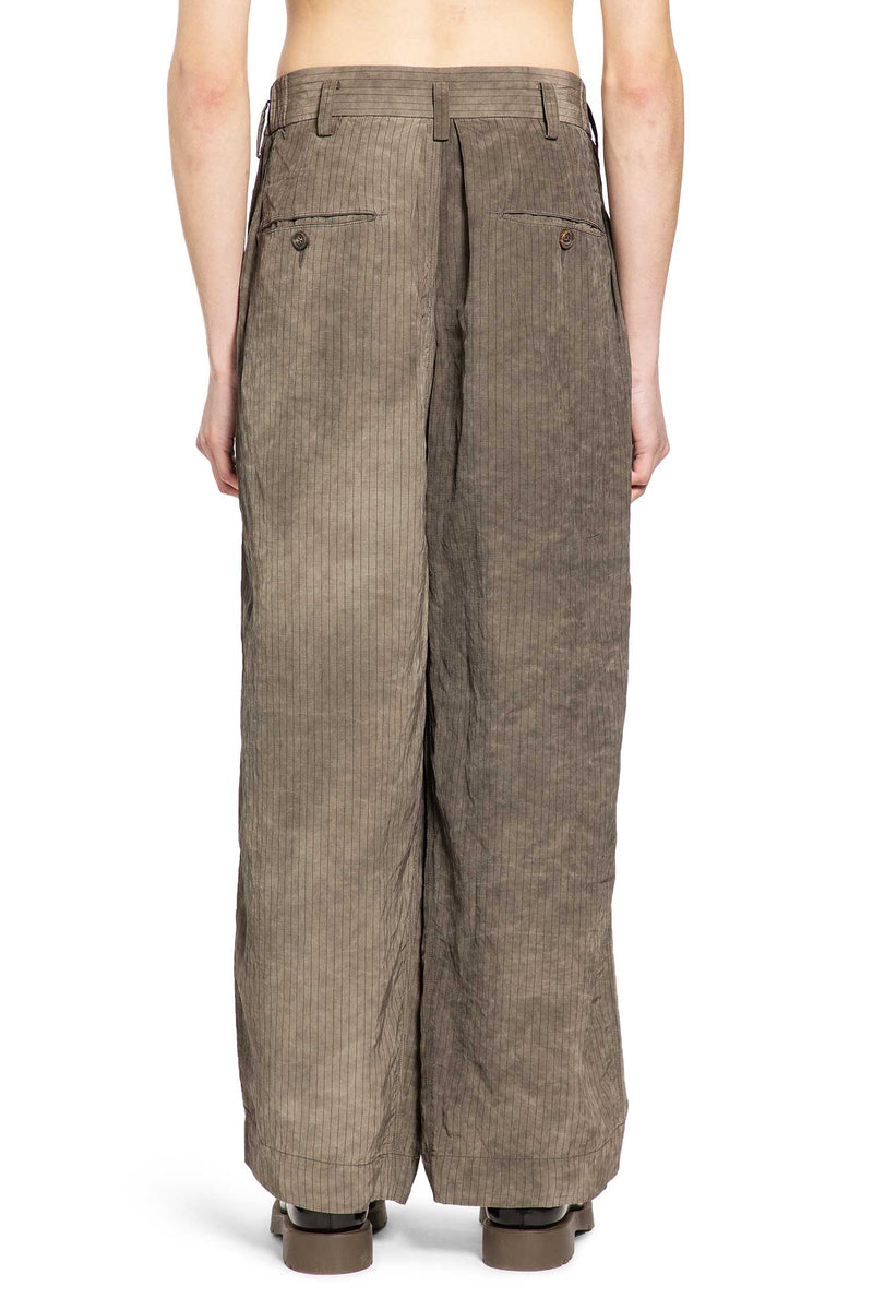 Drop Crotch Pleated Trousers