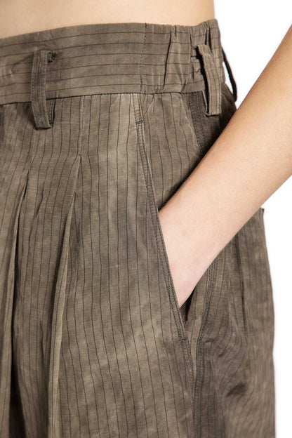 Drop Crotch Pleated Trousers