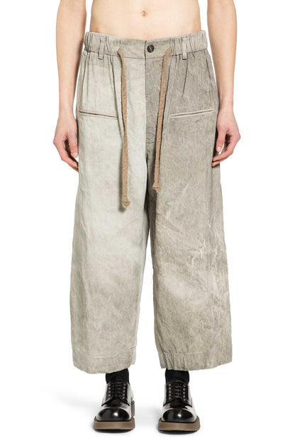 Cropped Drawstring Trousers