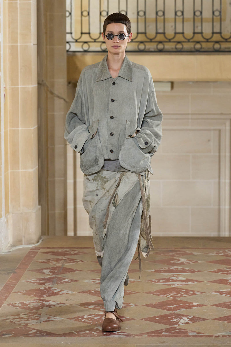 Cropped Drawstring Trousers