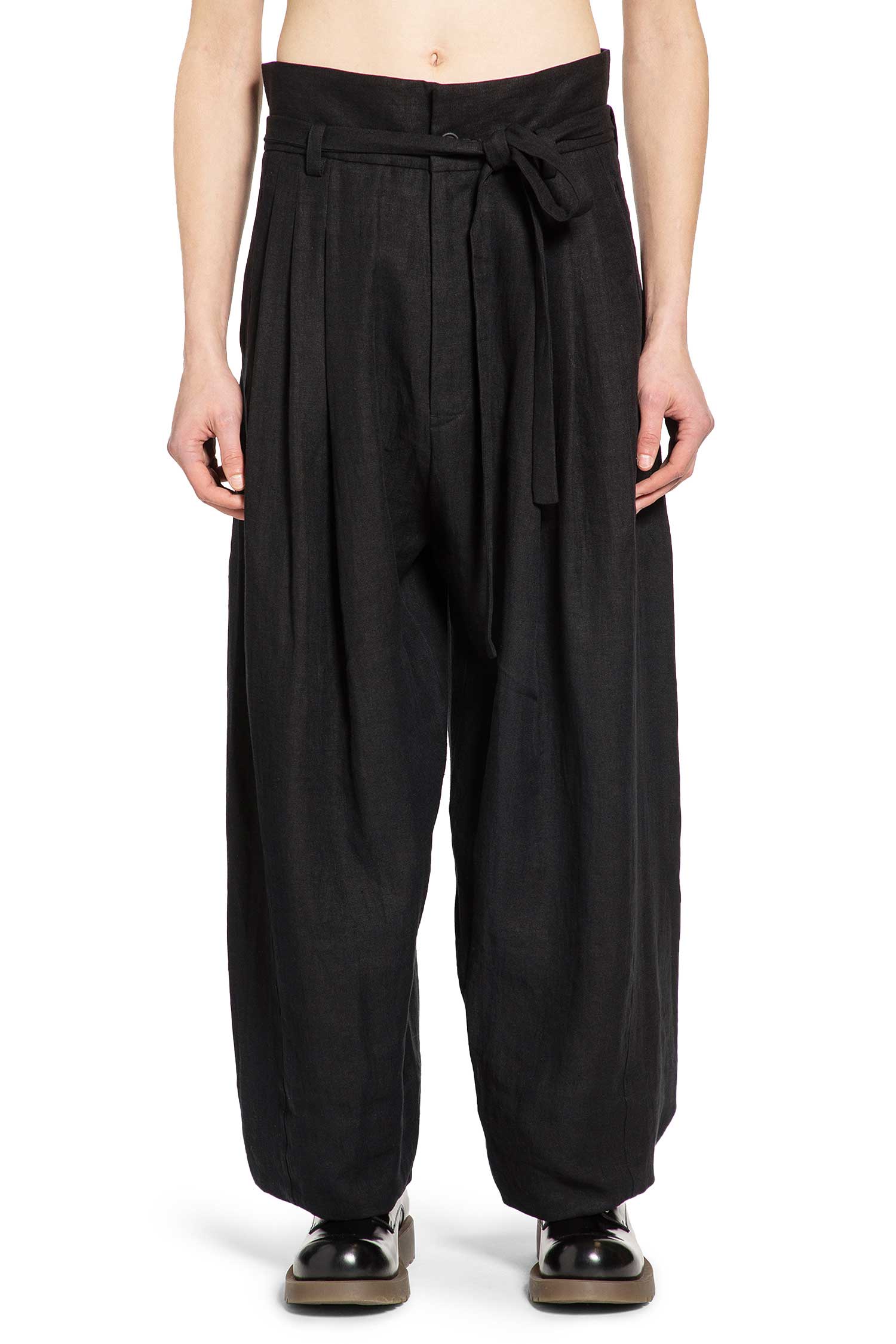 High Waist Belted Trousers